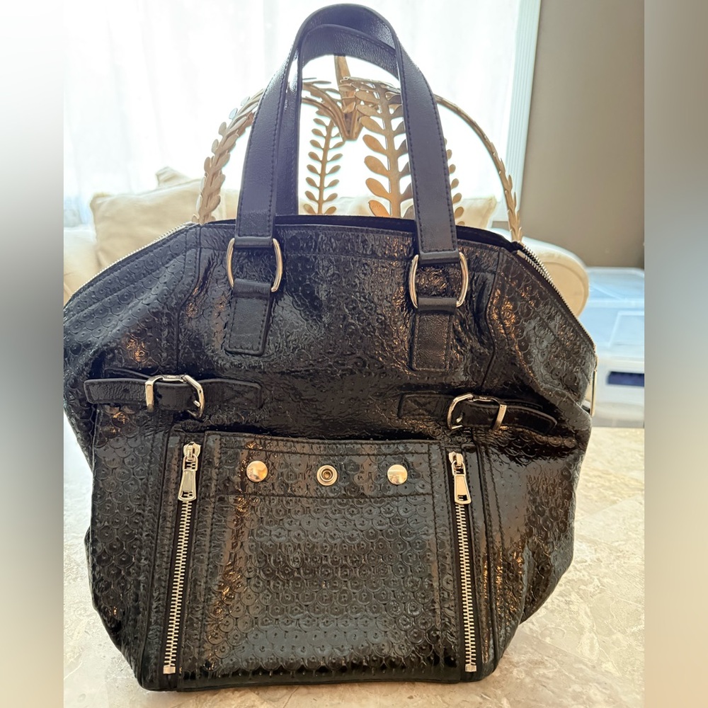 Yves Saint Laurent Rive Gauche Patent Leather Top Handle bag